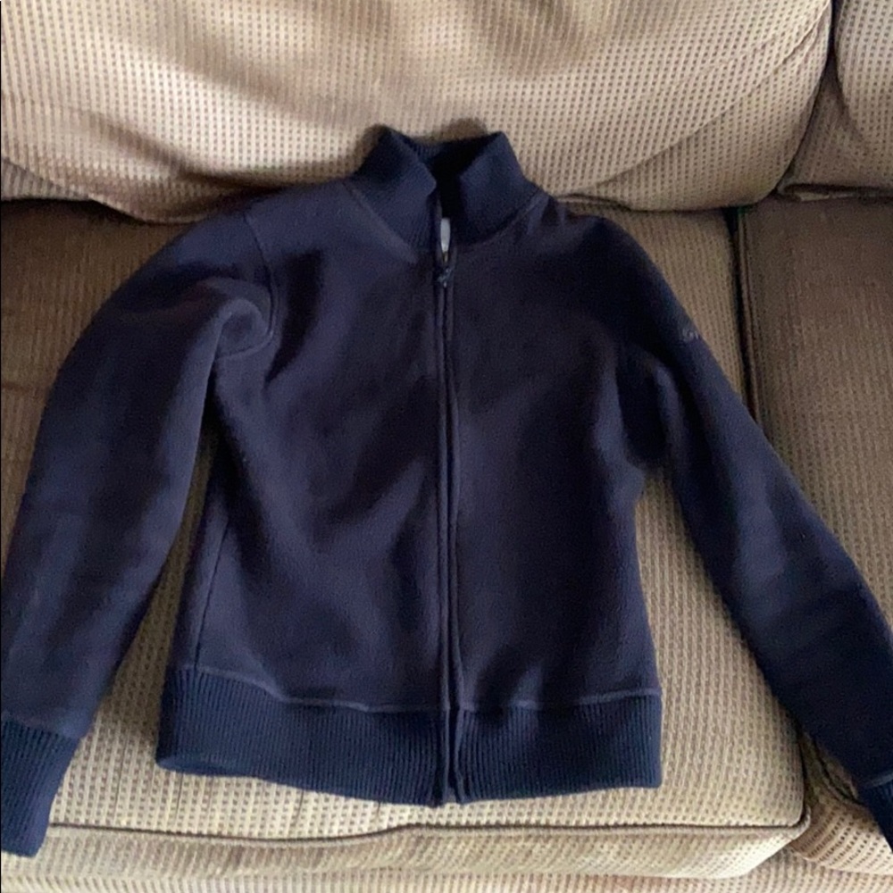 Spyder black fleece jacket size 8